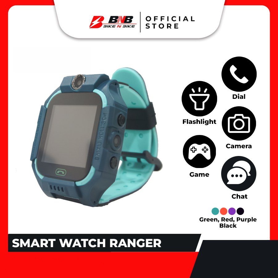 Best Seller Smartwatch Kids Bikenbike Jam Tangan Anak Digital IMEI (Pakai Simcard) - BikeNBike-Ranger green