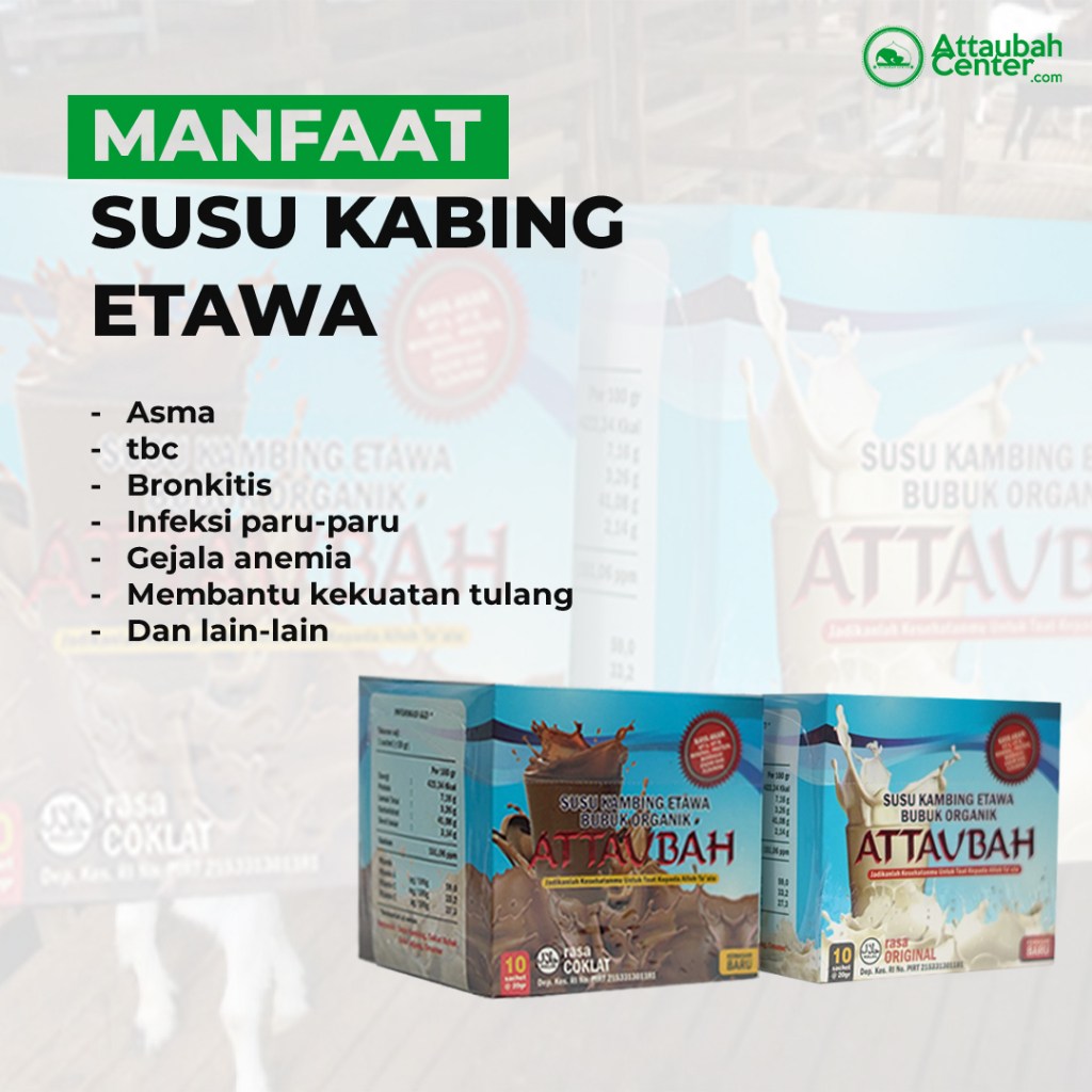 

Attaubah Susu Kambing Etawa isi 10 Sachet