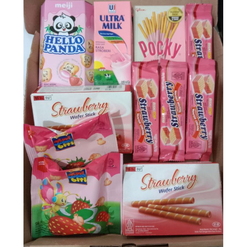 

isi 11 snack hampers bisa request warna