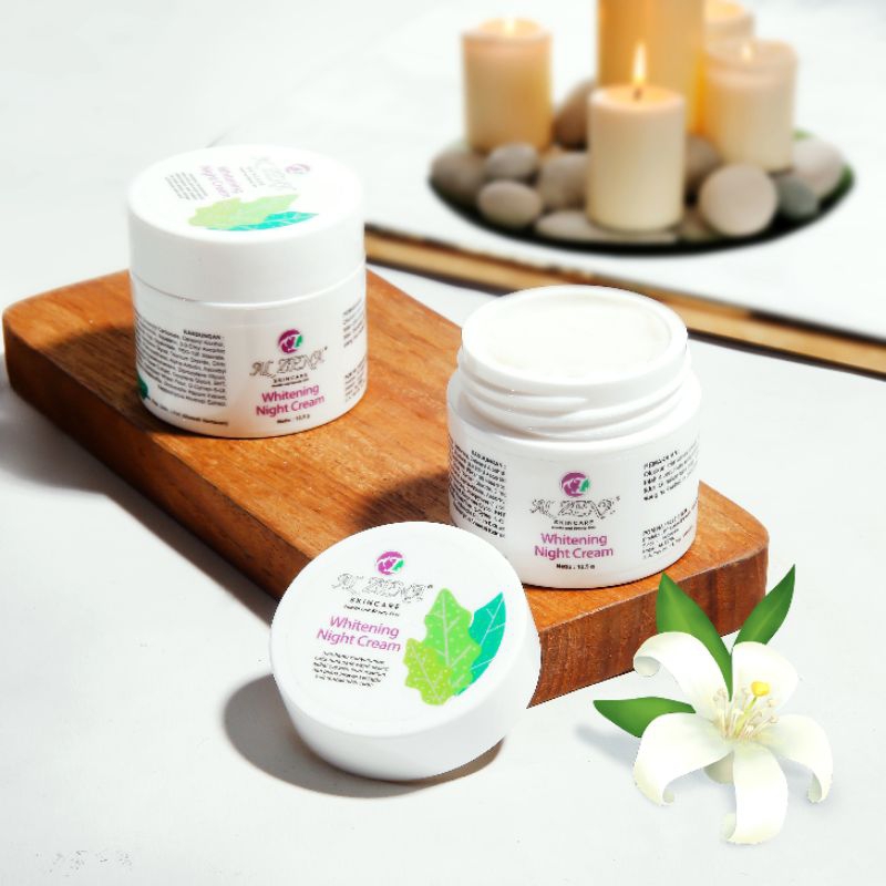 WHITENING NIGHT CREAM|| KRIM MALAM WHITENING BY ALZENA SKINCARE BPOM AMAN BUMIL BUSUI 100% ORIGINAL