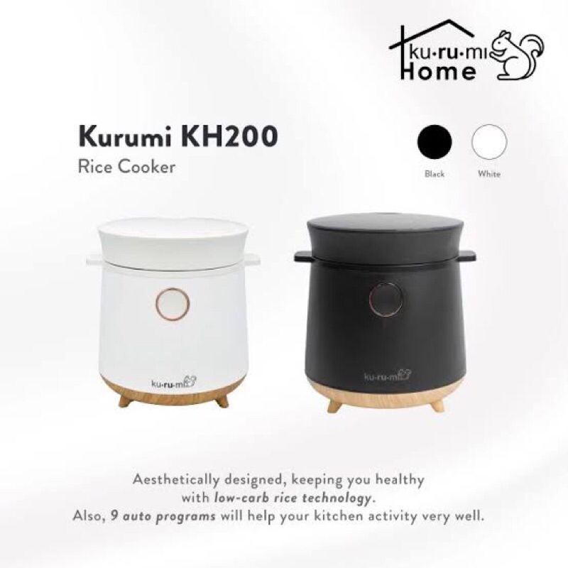 Kurumi Rice Cooker KH200 Low Carb Function