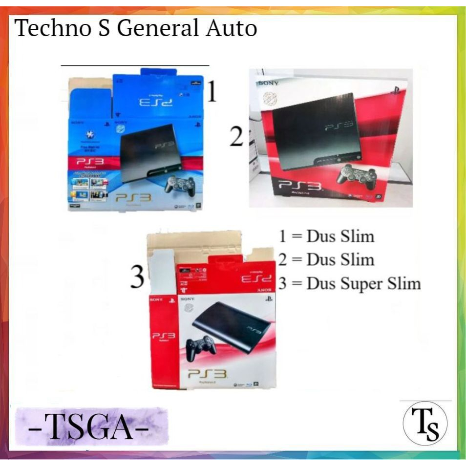 Dus PS3 Super Slim / Box Kotak PS 3 Slim / Kardus PS3 Slim / Boks Dus Mesin