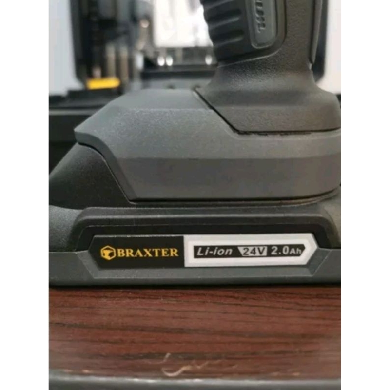 CORDLESS IMPACT DRILL 24V MESIN BOR BATERAI PORTABLE 1 - 13MM BRAXTER