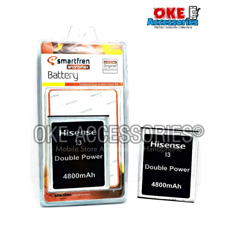 Baterai/ Batre/ Battery HP Smartfren Hisense i3 Double Power