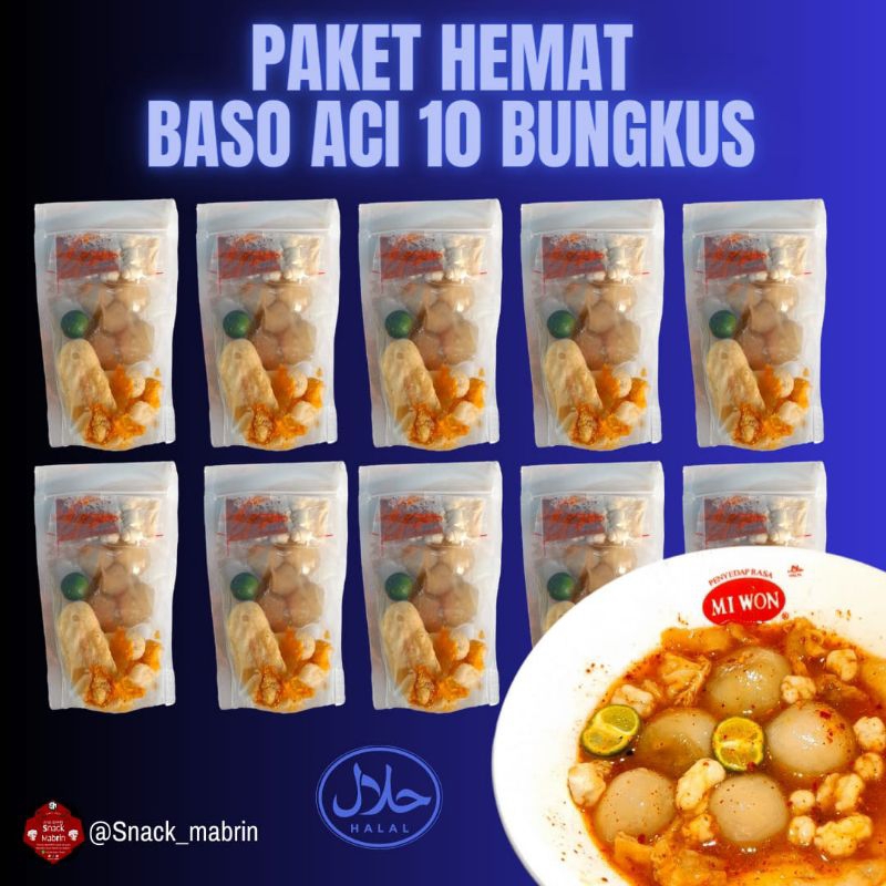 

PAKET HEMAT BASO ACI 10 BUNGKUS