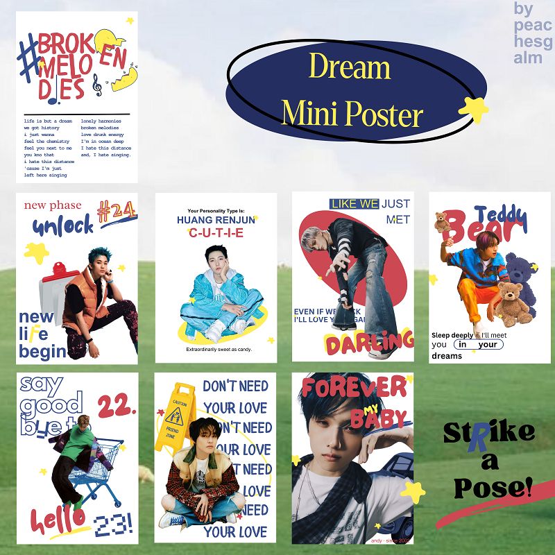 NCT Dream Mini Poster Wall Decor Art Print