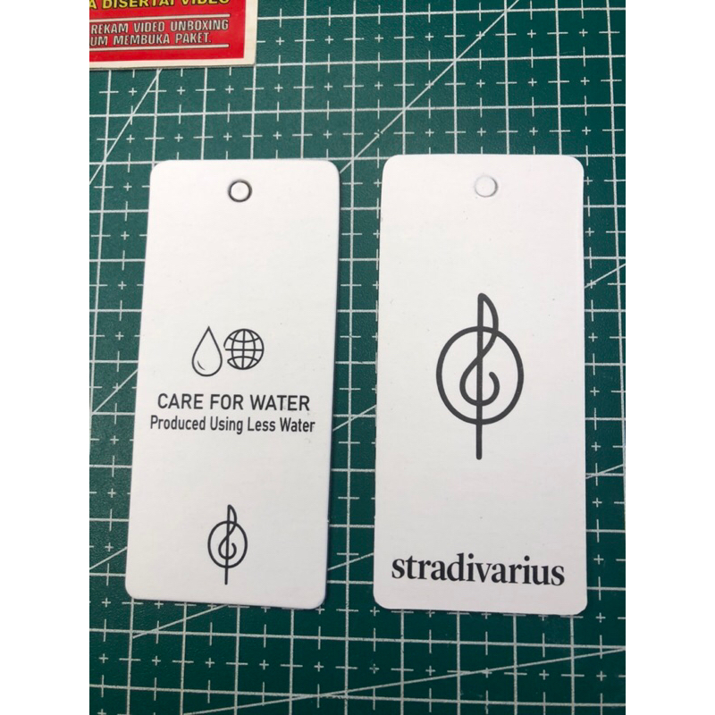 

STRADIVARIUS TAG DOUBLE SIDE SUPER TEBAL SUPER PREMIUM CO 1X DI KIRIM 600PCS