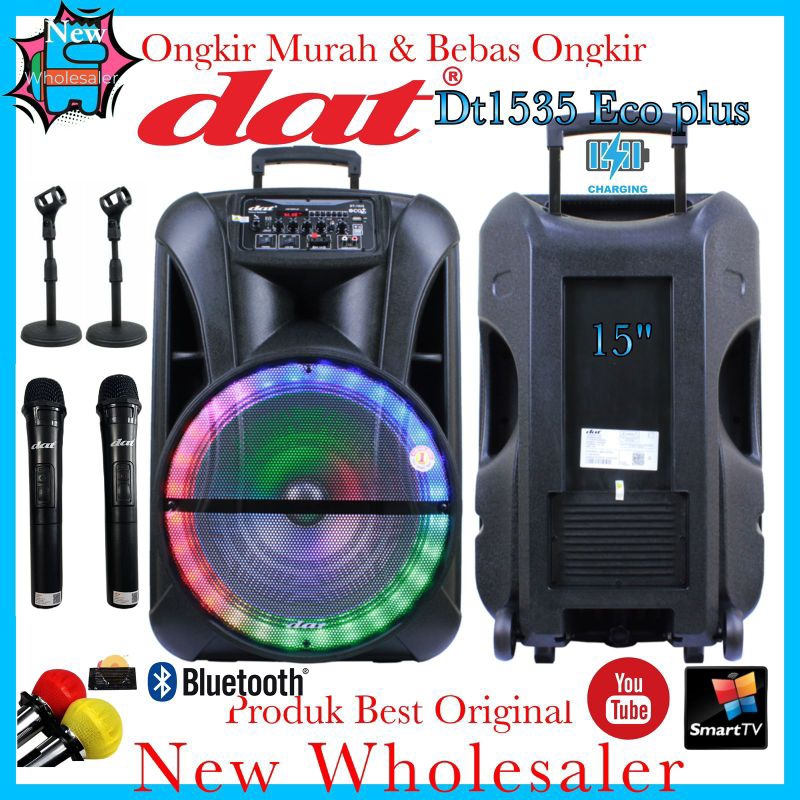 speaker Aktif Wireless portable 15 inch Dat DT1535 eco plus original new