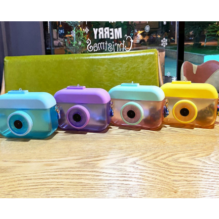 Botol Minum Lucu Bentuk Kamera / Tumblr Minum Anak TK Sedotan Tali