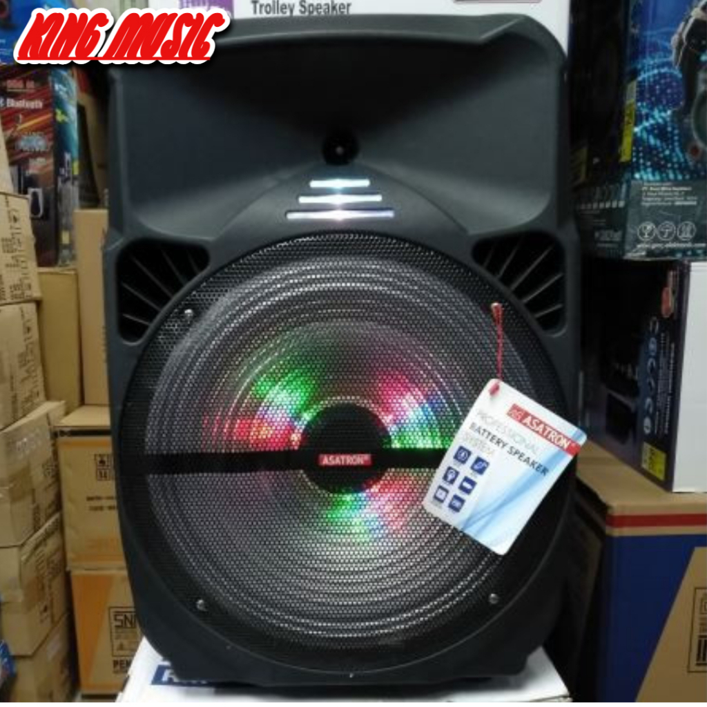 SPEAKER PORTABEL WIRELES 15INCH ASATRON NEW MANCHESTER GARANSI RESMI 1