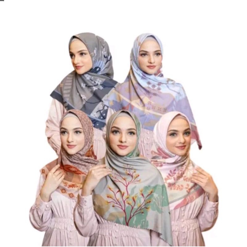 Jilbab Segiempat Motif by AZARA Laser Cut / SEGI EMPAT LASER