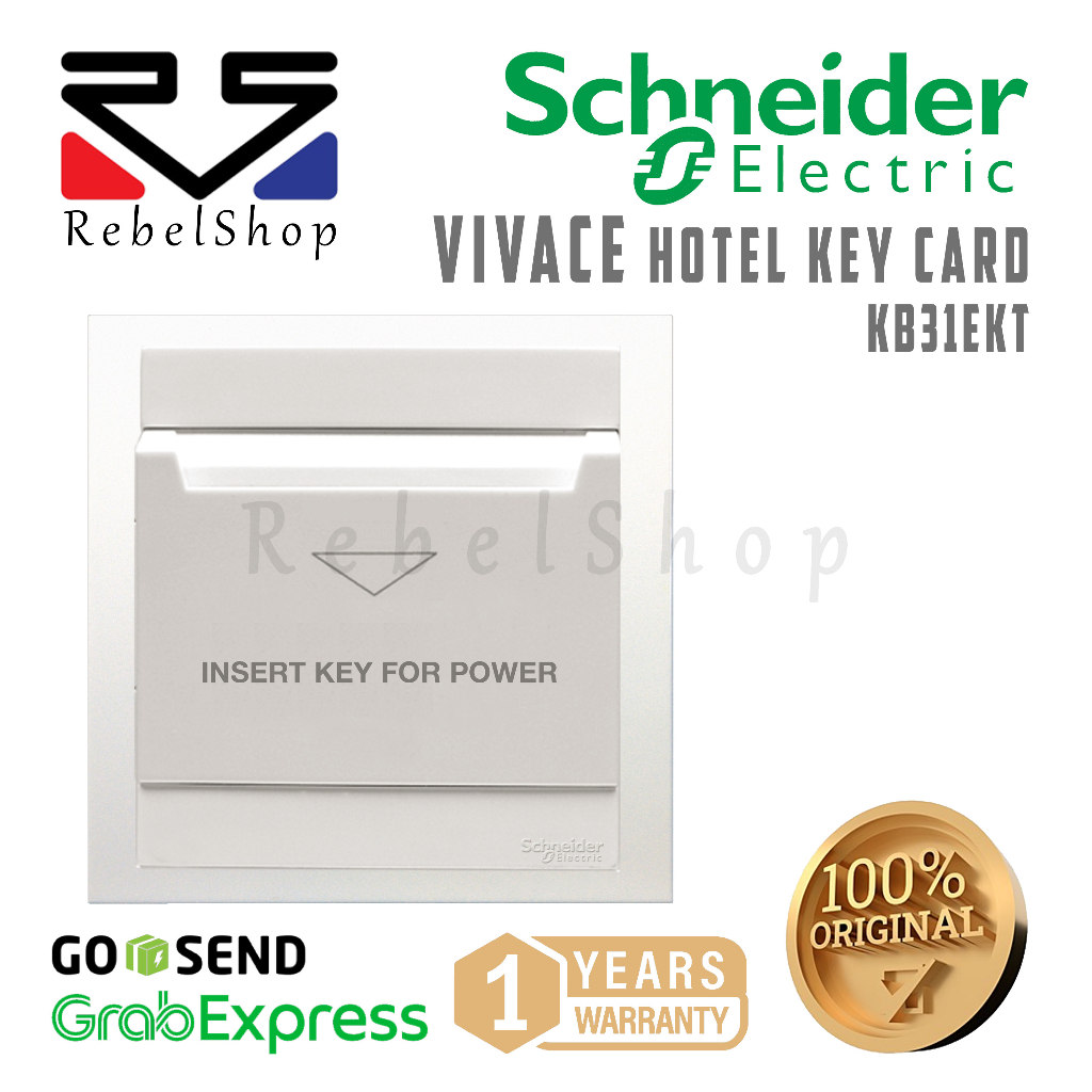 Schneider Hotel Key Card Vivace Saklar Kartu Switch - KB31EKT