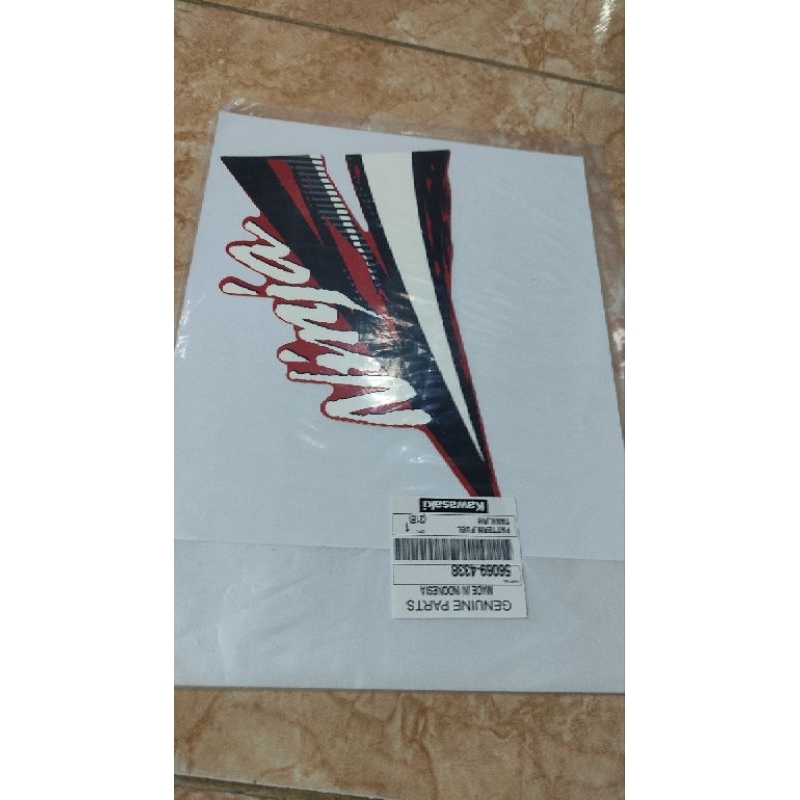 stiker tangki ninja rr new 2014 orange