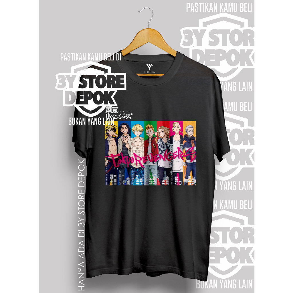 KAOS SANTAI ANIME TOKYO REVENGERS #3 / PRIA/WANITA/YAYAYA STORE DEPOK