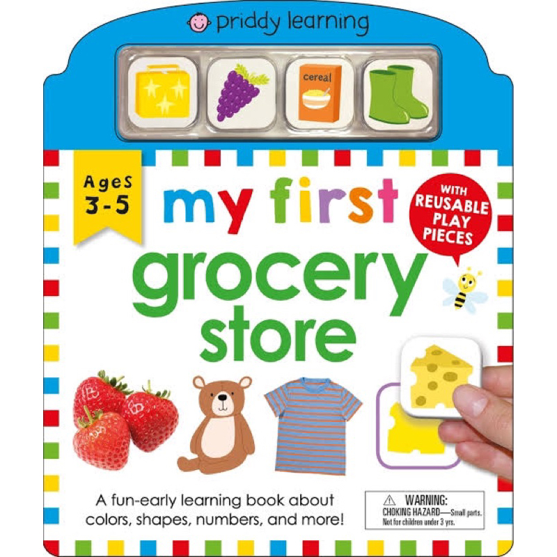 priddy books my first grocery store play learn puzzle activity book baby toys