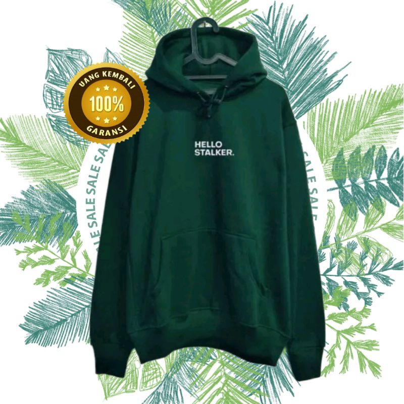 Sweater Hoodie Pria Wanita Distro Hello Stalker Bahan Cotton Flecce Sedia Big Size Jaket distro swit