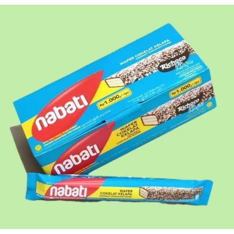 

NABATI Wafer Cokelat Kelapa ( 1 Box Isi 12 Pcs )