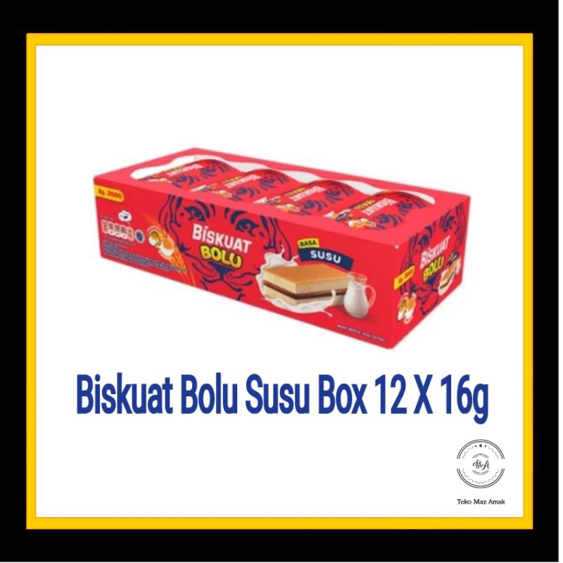 

Biskuat Bolu Susu box 12 X 16g