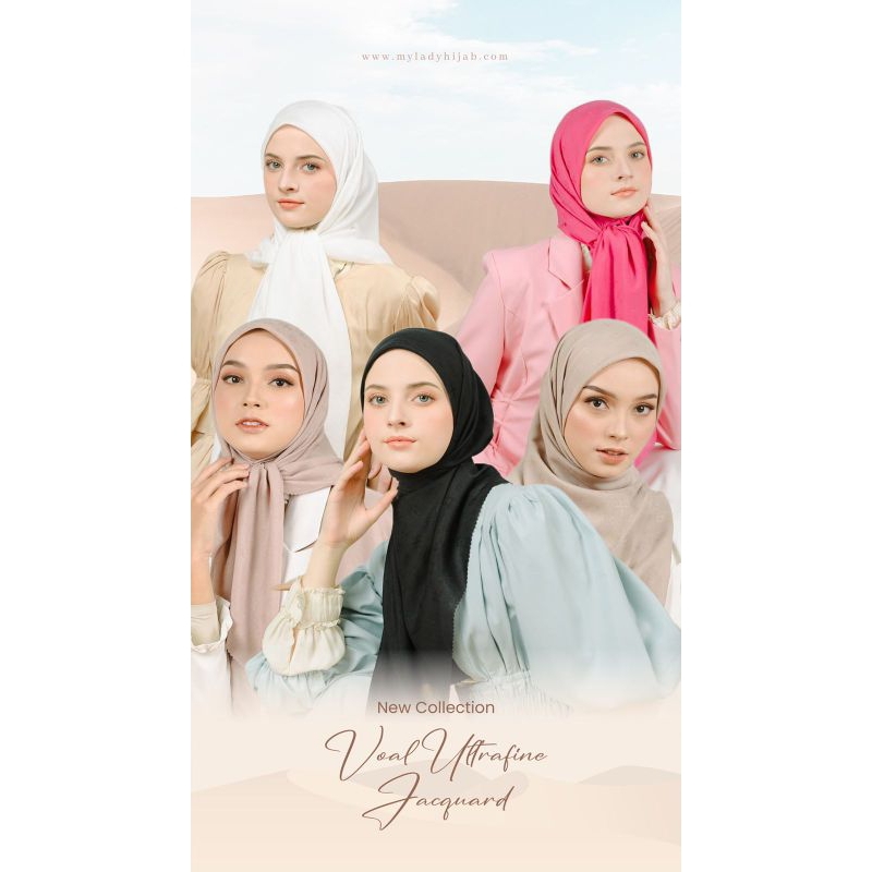 MYLADY HIJAB POLOS JACQUARD ORIGINAL TERMURAH