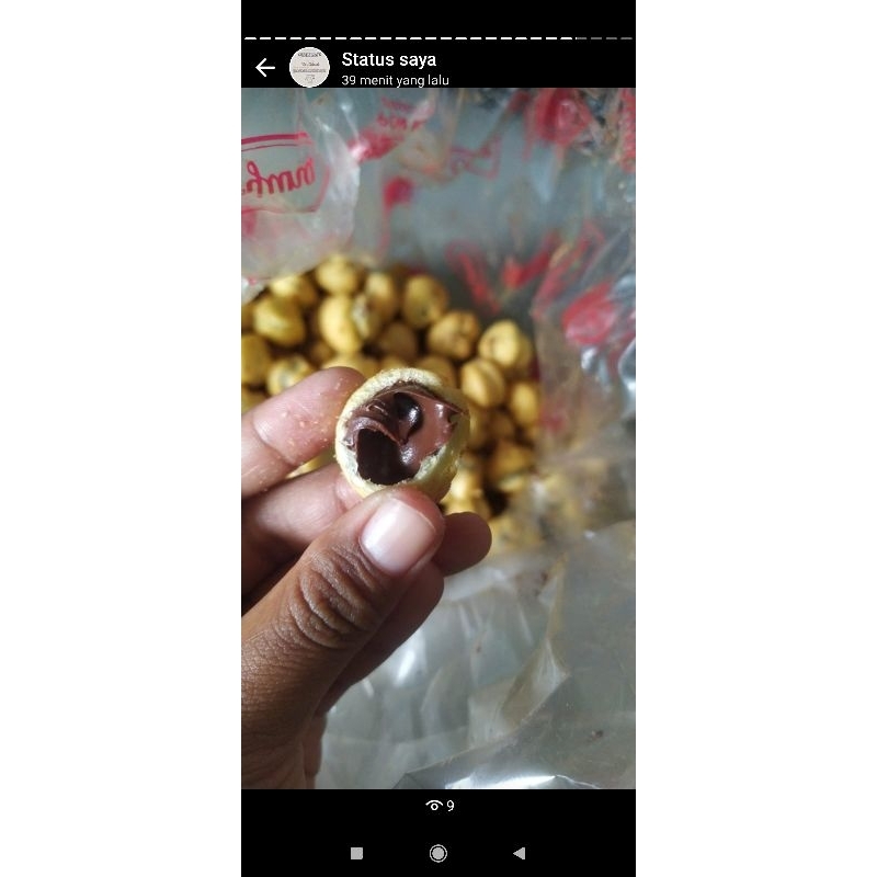

soes coklat 250gr free bubble wrab