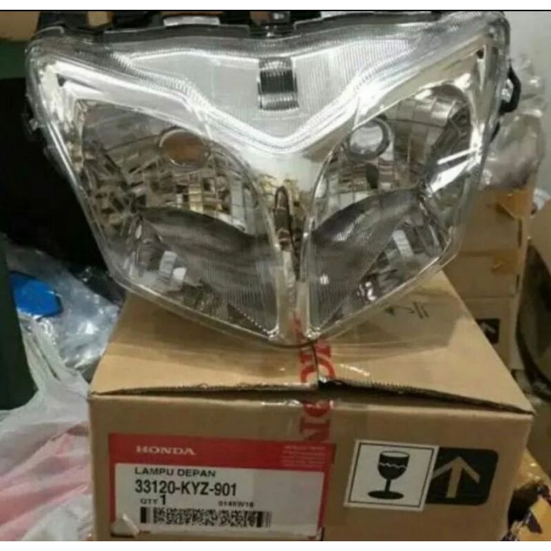Reflektor Lampu depan Supra x 125 helm in ori ahm