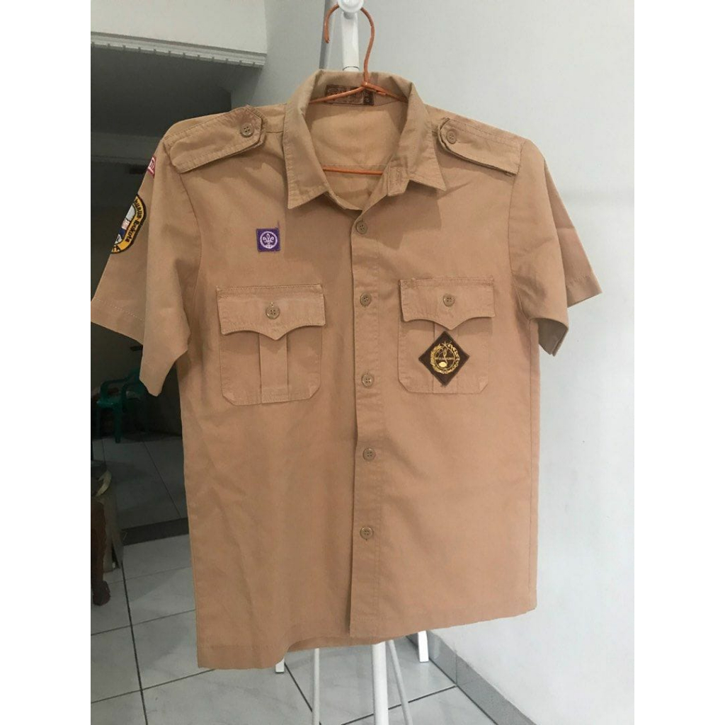 omstoree-Baju Pramuka siaga sd perempuan tangan panjang / baju seragam pramuka sd perempuan