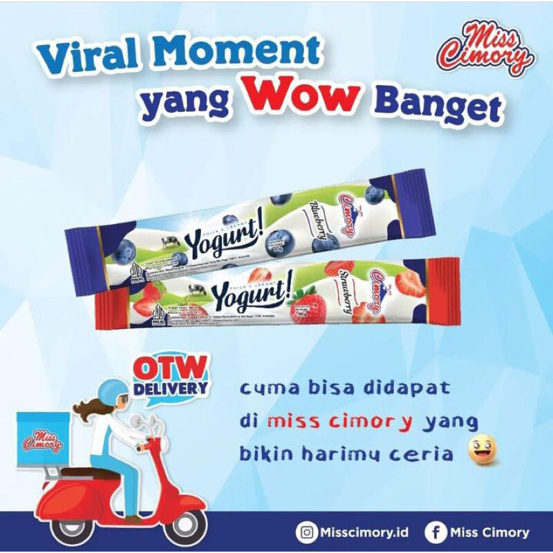 

CIMORY YOGURT STICK 40G STRAWBERRY DAN BLUEBERRY