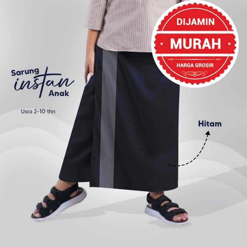 sarung instan anak terbaru usia 2-12 tahun / Kurta / sarung / Baju Taqwa  / sarung Pria Cowok Umur 0