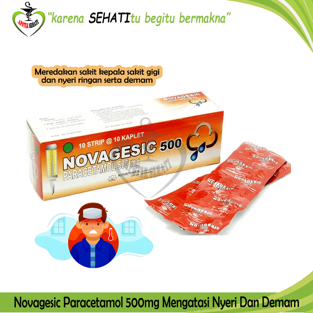 NOVAGESIC TABLET PARACETAMOL 500MG OBAT DEMAM
