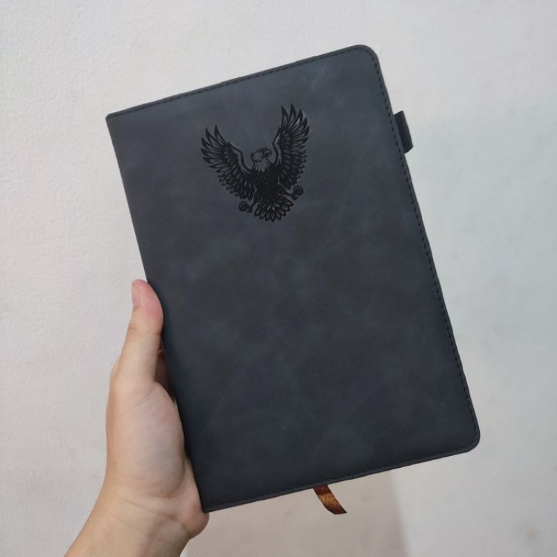 

mh [BISA CUSTOM] Buku Agenda Notebook Kulit Custom Ukuran A5/ Buku Catatan Kulit Custom A5