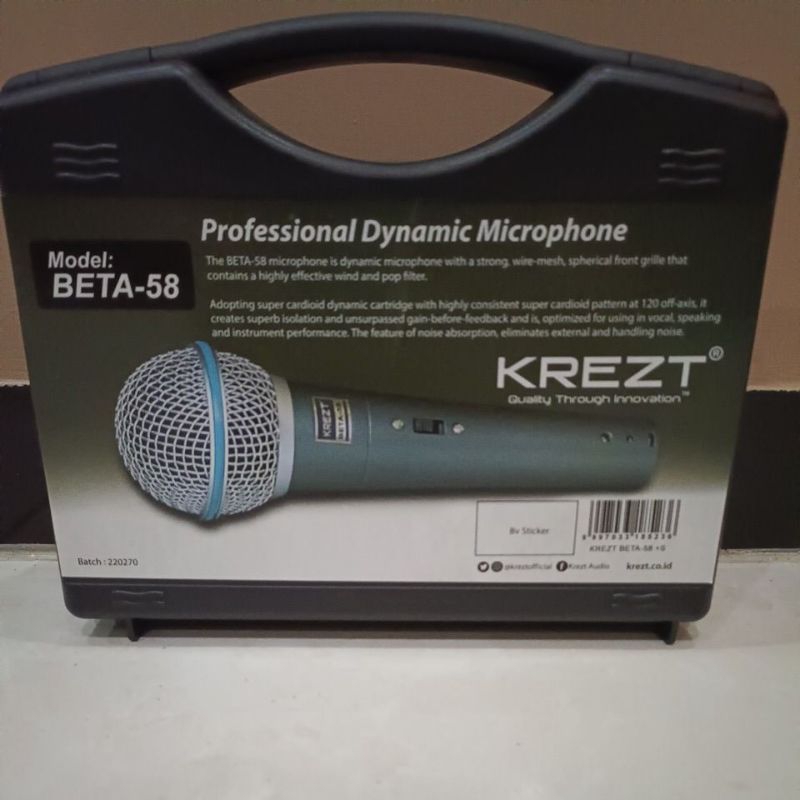 MICROFONE KREZT BETA 58