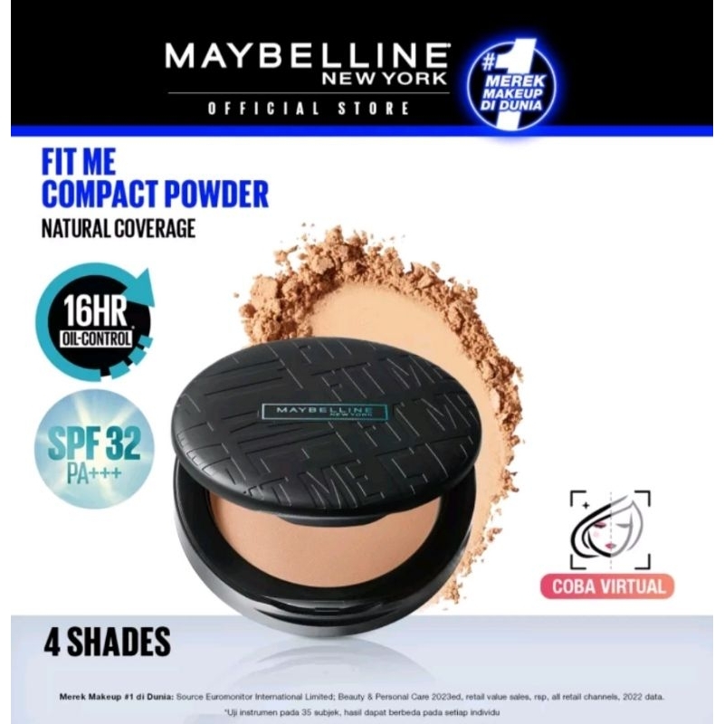 Maybelline Fit Me Matte + Poreless Compact Powder Kemasan Baru