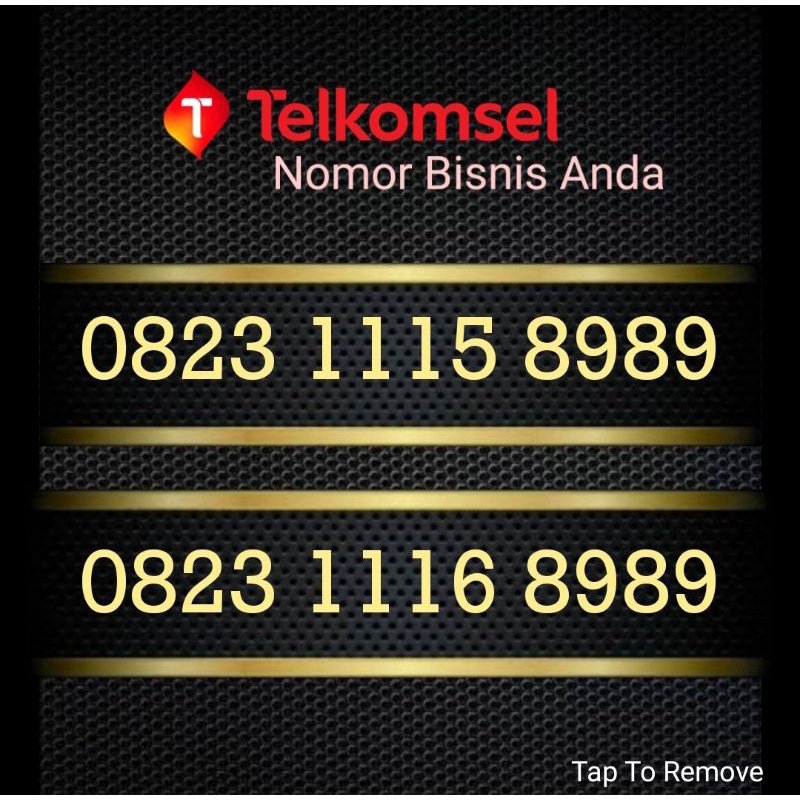 nomor cantik telkomsel 8989