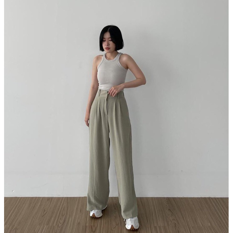 (BISA COD) Celana Kulot Crinkle Wanita Kekinian Loos Pants Kulot Crinkle Wanita | Kulot Wanita Premium | Kulot Korean Style | Kulot Highwaist Wanita