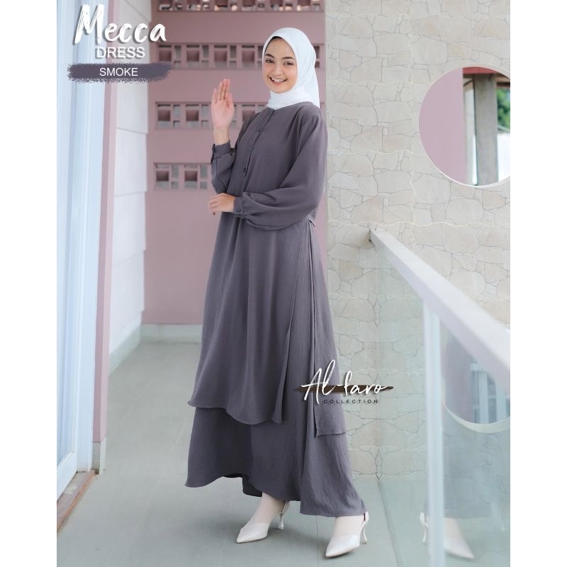 Gamis malay crinkle Mecca dress