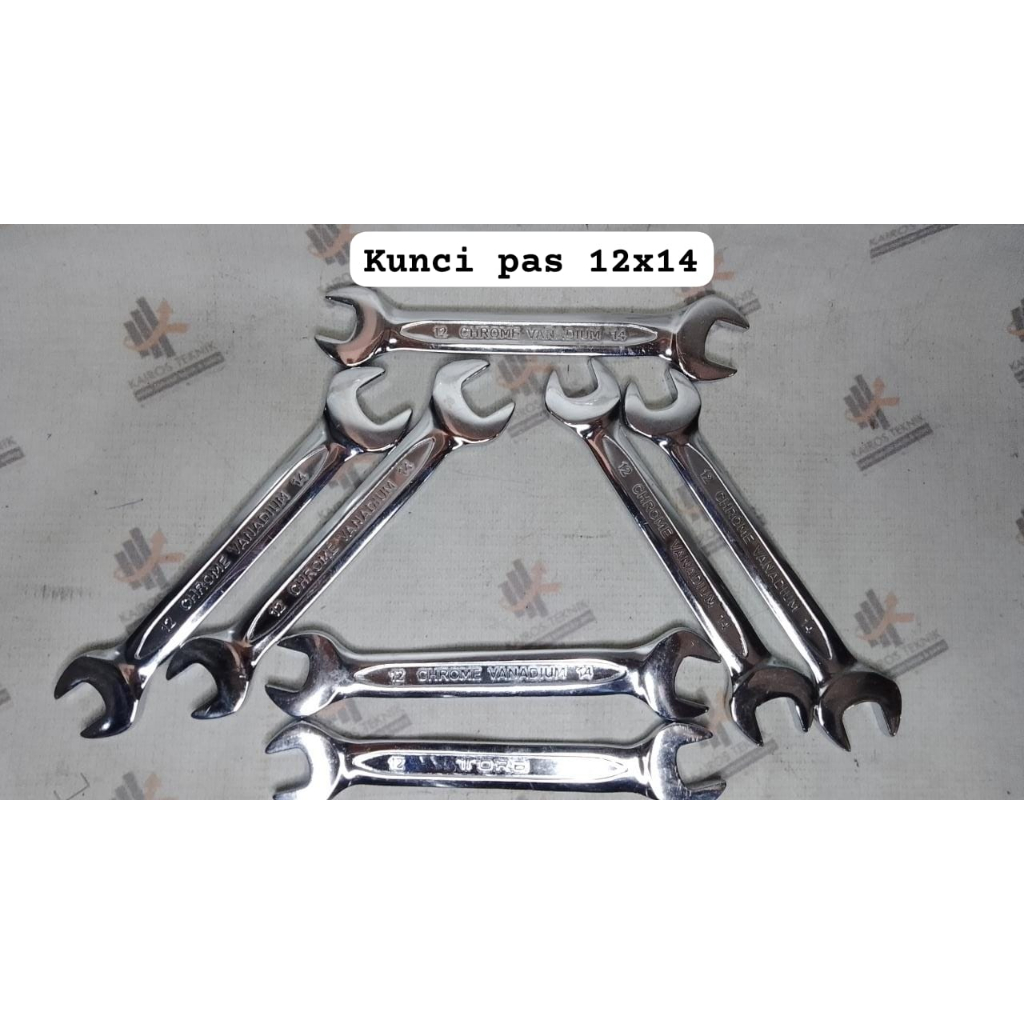 Tora Kunci Double Pas 12x13MM / 12x14MM Termurah / Kunci Pas Pas