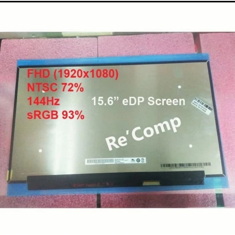 LAYAR LED LCD HP PAVILION 15-DK1064TX 15 DK1064TX 15.6 inch full hd 144hz