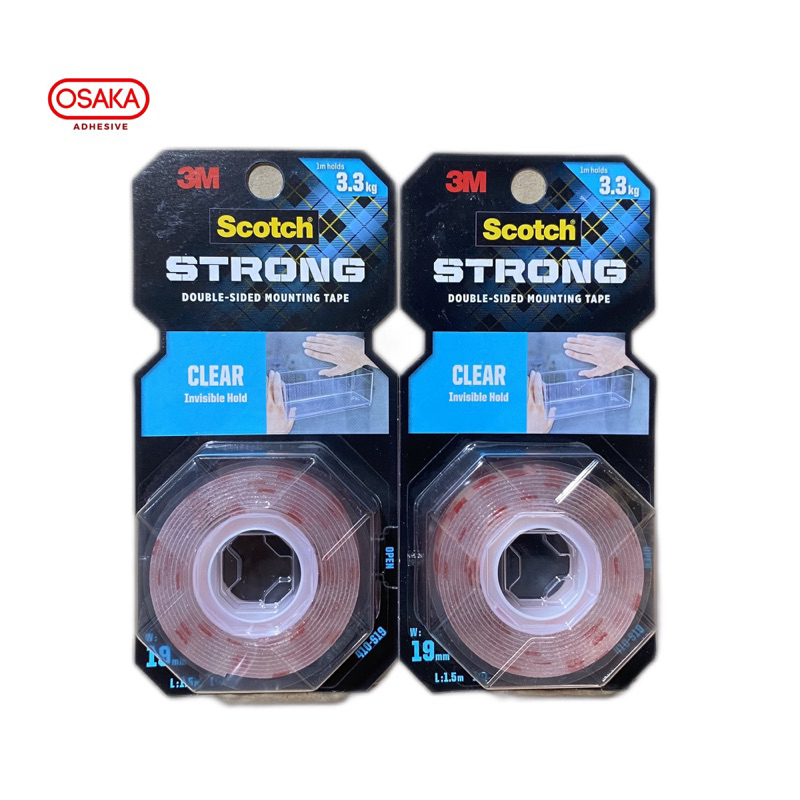 

3M 410 S19 Double Sided Scotch Mounting Nano Tape Clear Transparan Bening Jelly