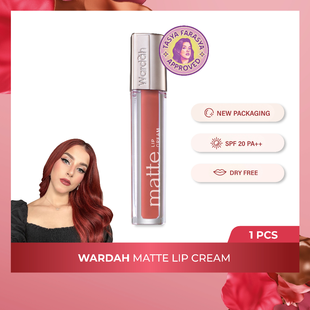 Wardah Exclusive Matte Lip Cream Original - Baru Pilihan 18 Warna cantik