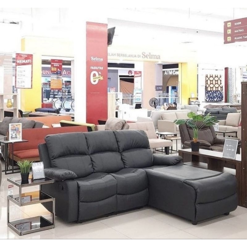 Sofa selma / sofa informa liverton hitam black kursi sofa tamu