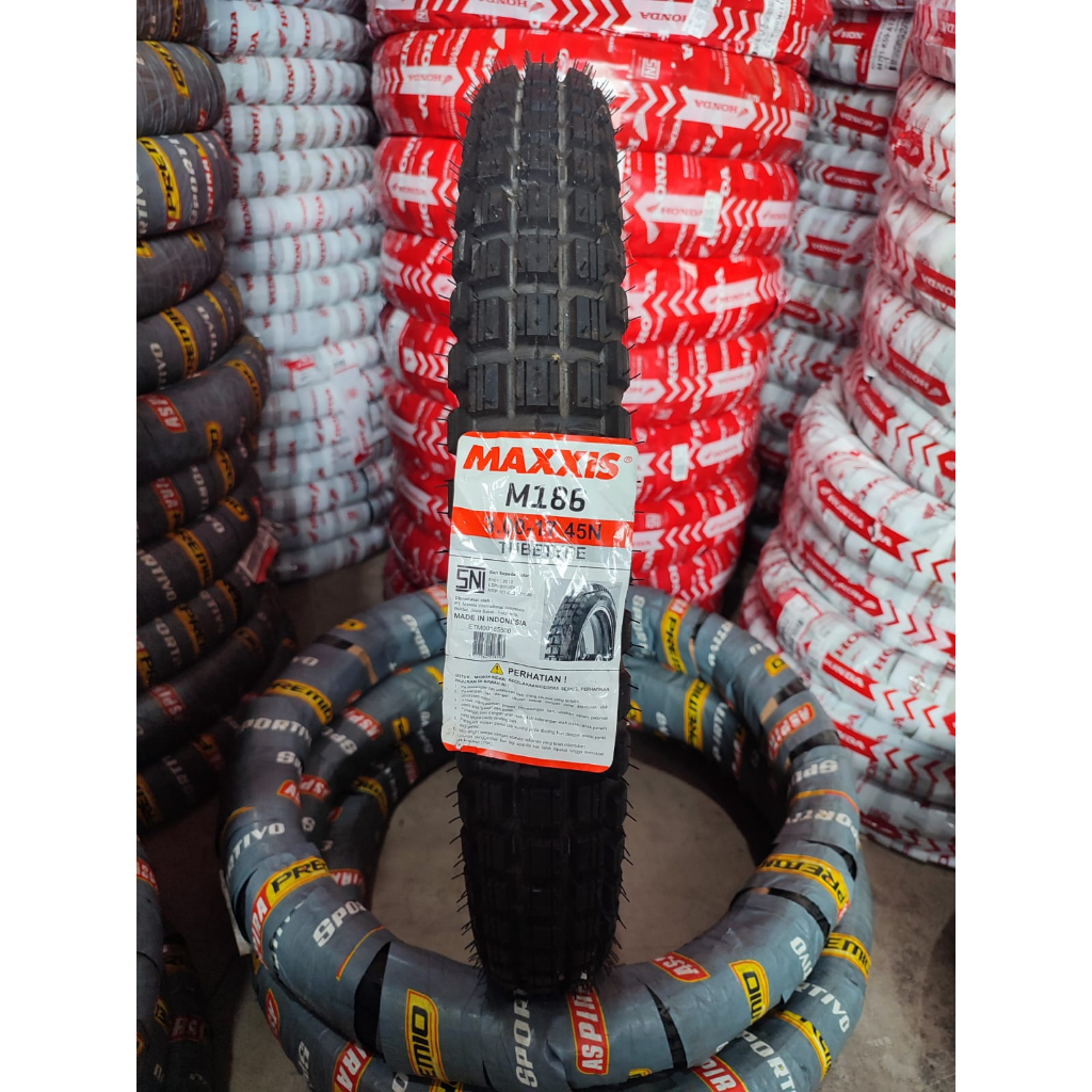 MAXXIS Ban Motor Bebek Trail Ring 17 Uk 300-17 Tubetype Supra/Revo/Jupiter/Kawasaki/Karisma/Sonic - 