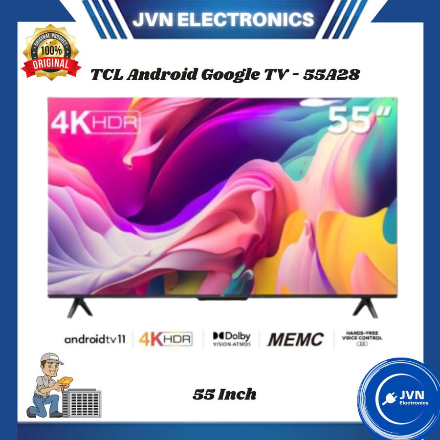 TCL 55 Inch Android Google TV - 55A28