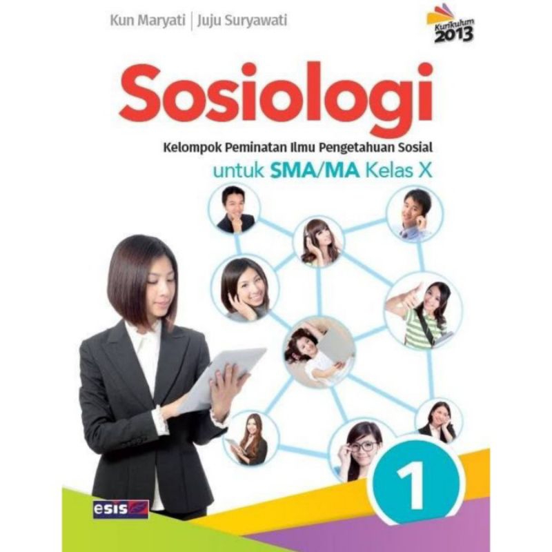 Buku Sosiologi 1 SMA Kelas X 10 ESIS K13 Kun Maryati, Juju Suryawati