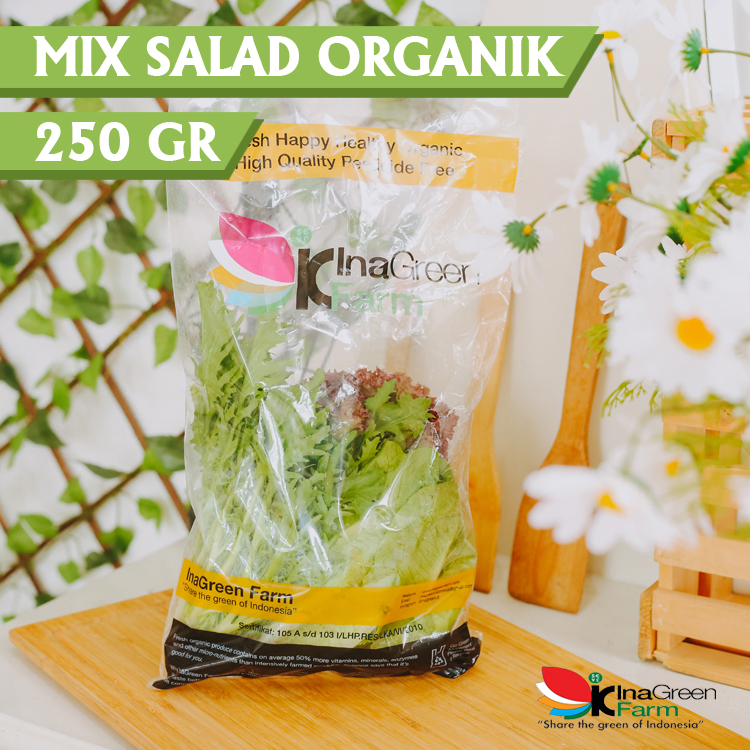 

Mix Salad Organik 250 Gram Inagreen Farm Jakarta