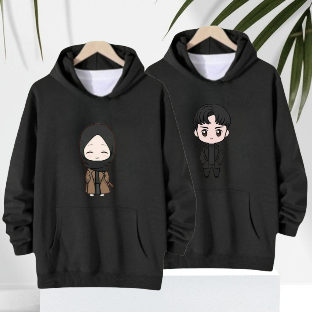 Jaket couple / sweater couple / hoodie couple / switer couple pasangan 2 pcs / hoodie couple pasanga
