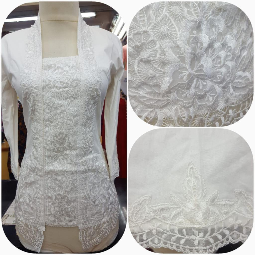 Kebaya Kutu Baru Motif Bunga Padi/kebaya modern/kebaya malaysia/kebaya solo(TP)Bahan Toyobo Halus