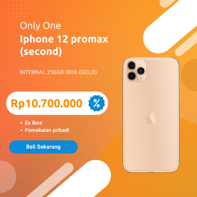Iphone 11 promax 256gb Gold IBOX fullset mulus no minus