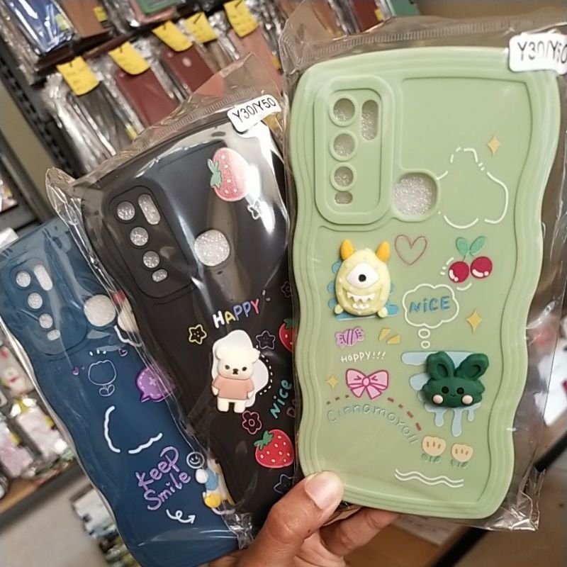 softcase gambar karakter vivo y30 y30i y50