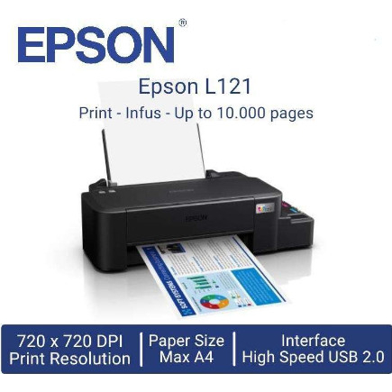Printer Epson EcoTank L121 A4 New Original Ink Tank 664 Gratis Ongkir