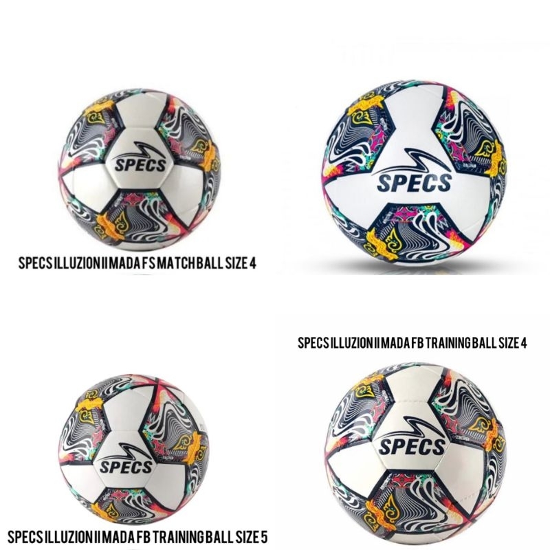BOLA SEPAK SPECS ILLUZION II MADA FB TRAINING BALL SIZE 5 - ILLUZION II MADA FB MATCH BALL FIFA APPR